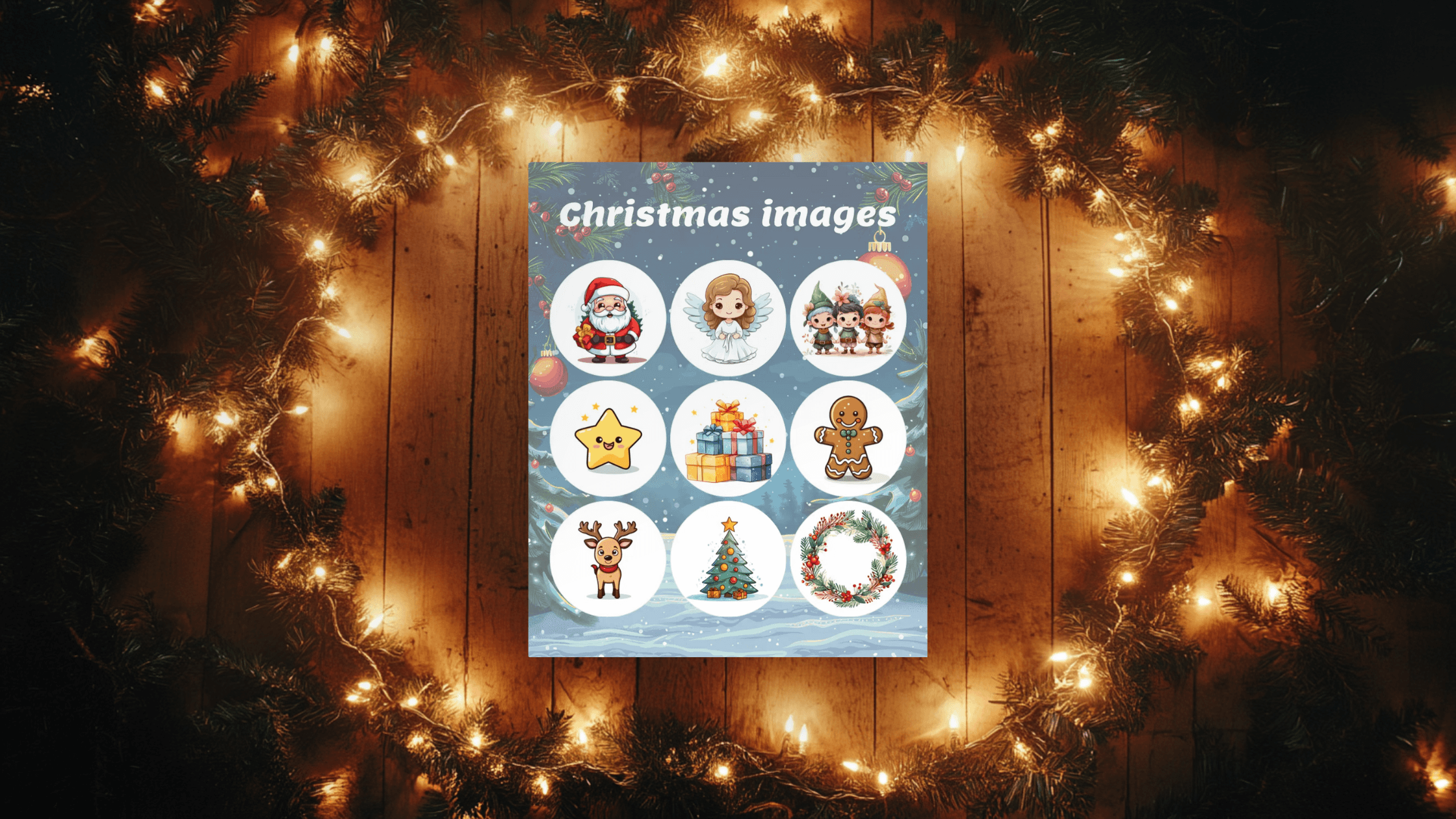 christmas bingo card