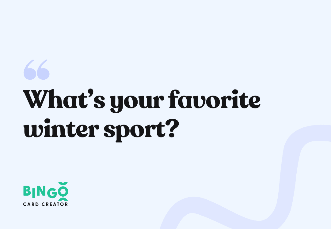 favorite winter sports